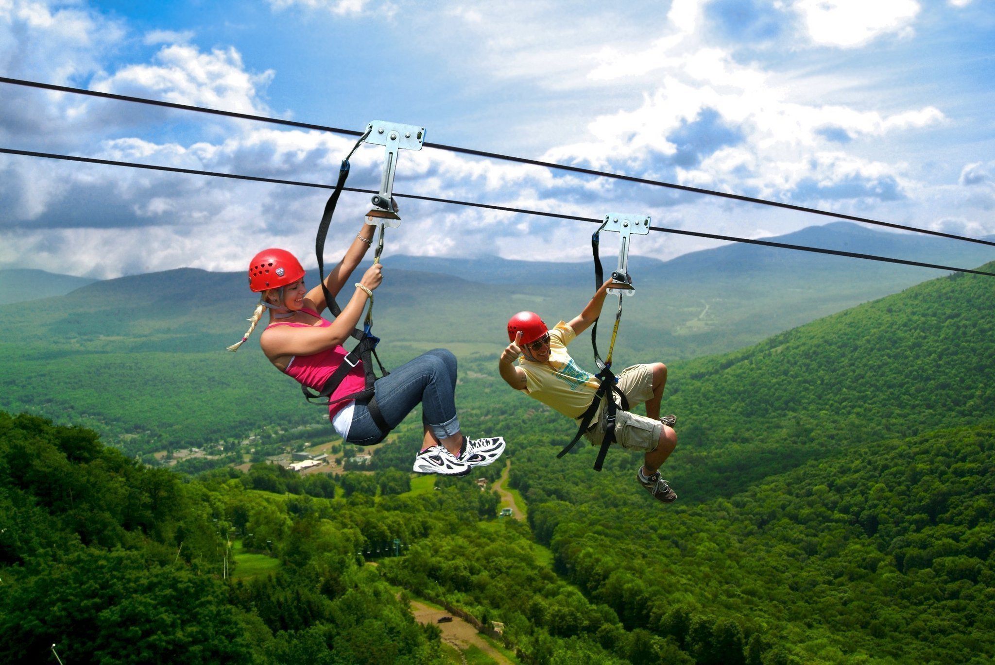 Ziplining in Uganda
