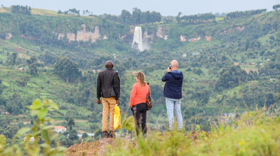 Arcadia Safaris Visitors at Sipi Falls