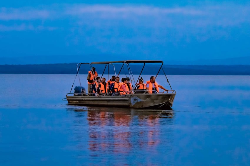 Boat Cruise at Lake Ihema in Akagera National Park of Rwanda
