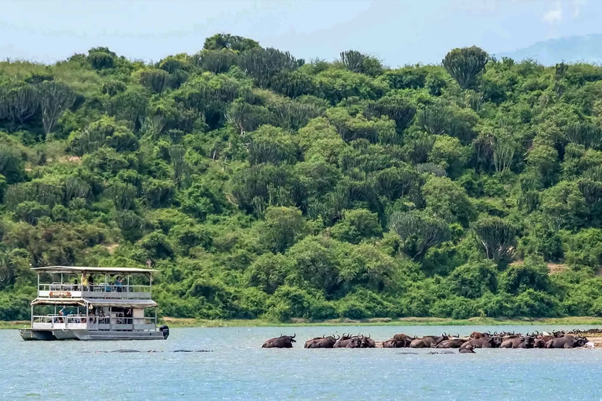 Kazinga Channel Uganda in Queen Elizabeth National Park