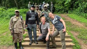 A Selfie with the Rangers after Gorilla Trekking
