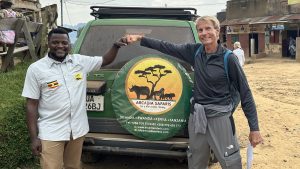 A photo moment after Gorilla Habituation
