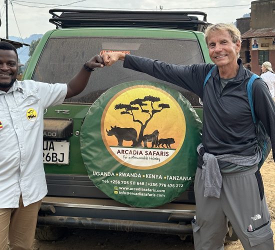 A photo moment after Gorilla Habituation