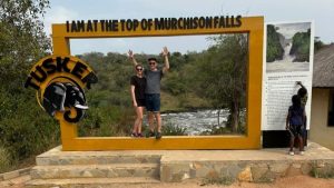 Our Guests at the Top of Murchison Falls
