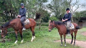Our Guests during Horseback Riding at Lake Mburo National Park