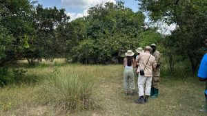 Our Guests inside Zziwa Rhino Sanctuary for Rhino Tracking