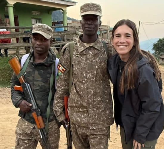 Photo moment with the Park Rangers after Gorilla Habituation