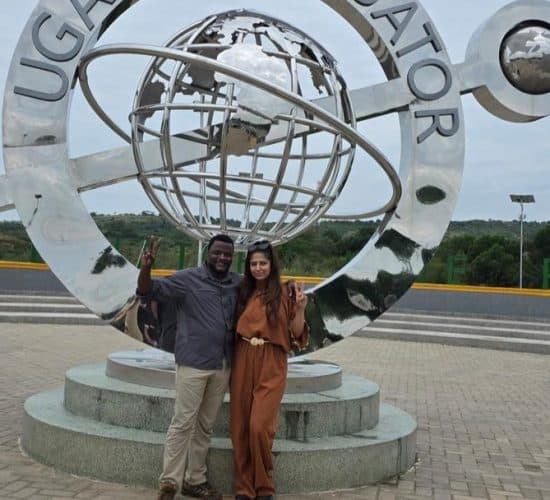 Photo mpment at Kikorongo Equator Monument