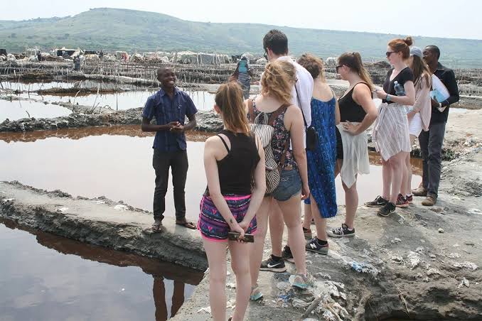 Our Guests at Katwe Salt Mines